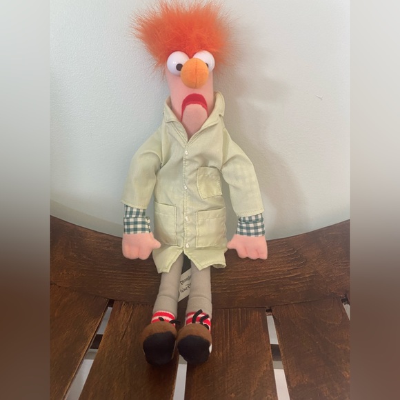 Disney Toys Disneyland World Muppet Vision 3d Beaker Plush Doll 2 Lab Coat Read Poshmark